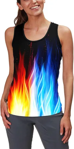 Miniatura 4 de Asylvain Camisetas sin mangas 3D para hombres y mujeres, diseño genial, camisetas sin mangas, camisetas de verano