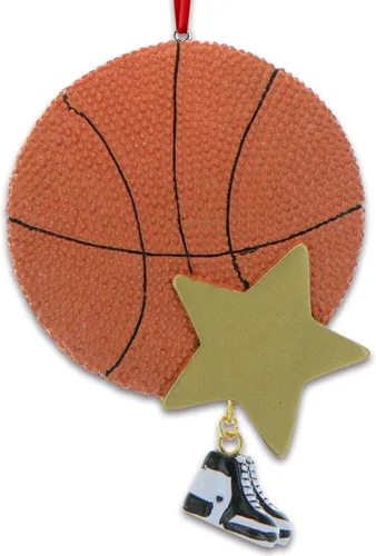 Miniatura 9 de Adorno de Navidad de jugador de baloncesto 3D 2025 Adorno de baloncesto personalizado con nombre y año personalizados Adorno deportivo
