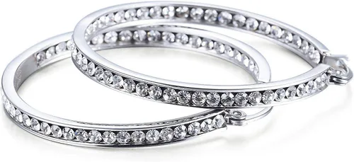 Miniatura 4 de Arracadas para boda con cristales de diamantes de imitación