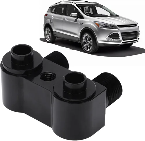 Miniatura 3 de Kit de montaje del compresor de CA, adaptador de compresor de aire acondicionado de alta eficiencia antioxidante negro 90 ángulo de rotación sólido