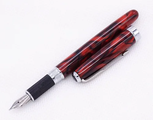 Miniatura 9 de Jinhao Nature - Pluma estilográfica de madera de rosa doblada (fina a ancha), pluma Fude para caligrafía, dibujo artístico y escritura a mano Rosa