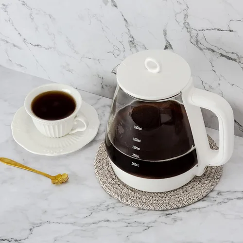 Miniatura 4 de Salvamanteles para platos calientes, ollas y sartenes, almohadillas calientes de 8 pulgadas, 5 piezas, soportes para ollas para cocina, tapete Marrón