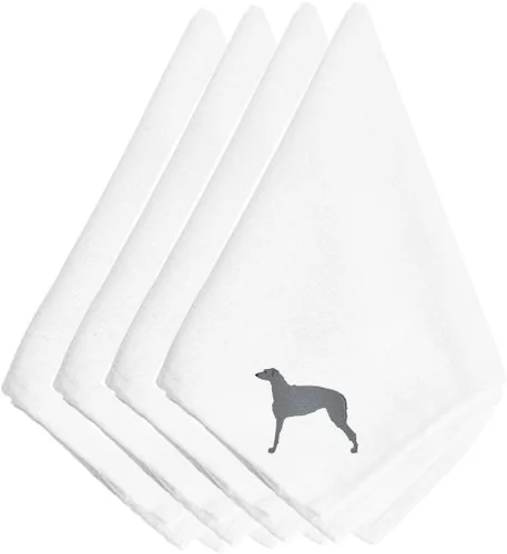 Miniatura 85 de Caroline's Treasures BB3448NPKE Affenpinscher - Juego de 4 servilletas bordadas, lavables, suaves, duraderas, servilletas de mesa para hotel