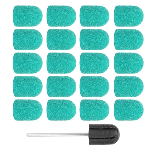 Miniatura 12 de Brocas de taladro de uñas, banda de lijado de uñas, broca para manicura, pedicura, pulido de uñas, rebabas, uso en salón de belleza, juego de lijado