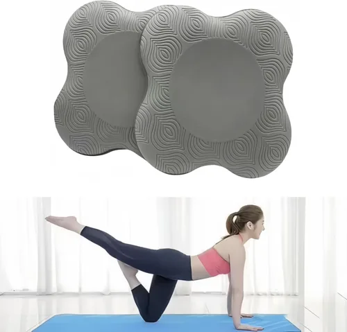 Miniatura 8 de Rodilleras de yoga (juego de 2) – Accesorios y accesorios de yoga masculinos y femeninos para fitness, viajes, meditación, arrodillarse, equilibrio
