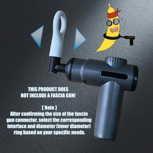 Miniatura 3 de Accesorios de pistola de masaje de diámetro interior de 1.22 pulgadas, diseño en forma de L que satisface diferentes necesidades de percusión
