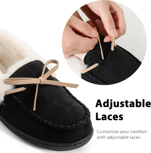 Miniatura 5 de RockDove Pantuflas estilo mocasín con purpurina Caroline para mujer