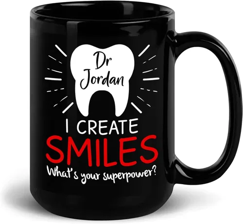 Miniatura 9 de El mejor regalo para dentista, regalo personalizado para dentista, apreciación del dentista, taza de oficina dental, taza de odontología, regalo