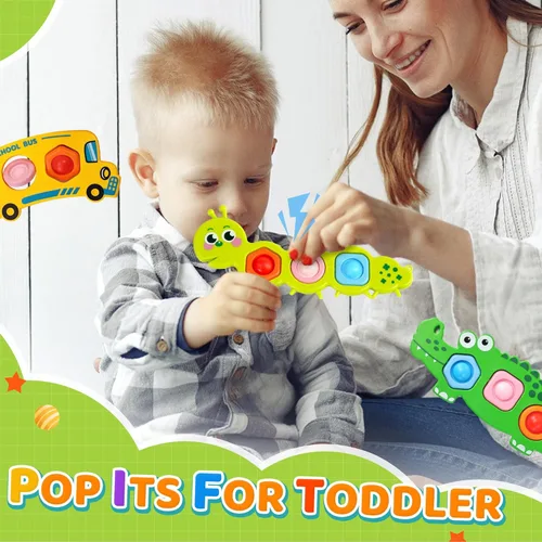 Miniatura 4 de Juguetes sensoriales para aliviar la ansiedad, 3 unidades, actividades de viaje en avión para niños pequeños, bolsas de regalo, juguetes