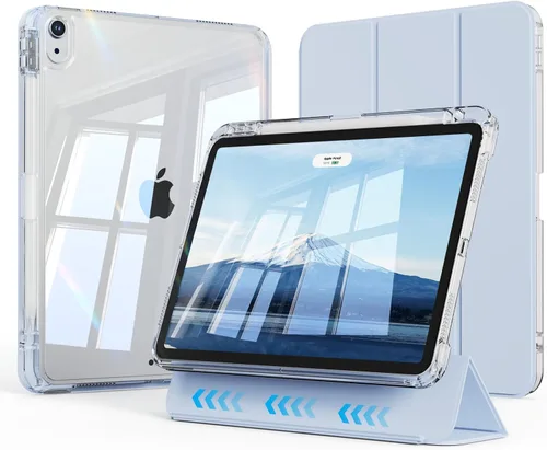 Miniatura 11 de Funda híbrida para iPad Air de 11 pulgadas (M4) 2026/(M3) 2025/(M2) 2024, iPad Air de 5ª/4ª generación 2022/2020 de 10.9 pulgadas con soporte