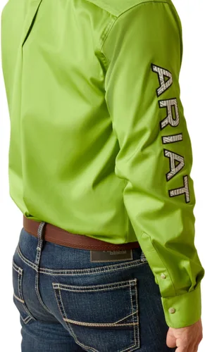 Miniatura 69 de Ariat Camisa de sarga con logotipo del equipo para hombre