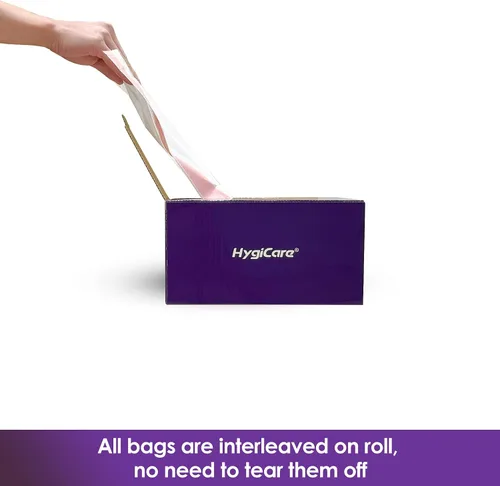 Miniatura 7 de HygiCare Bolsas de basura de cocina de 13 galones de alto, con aroma a lavanda, 200 bolsas de basura con cordón, preseparadas, control de olores