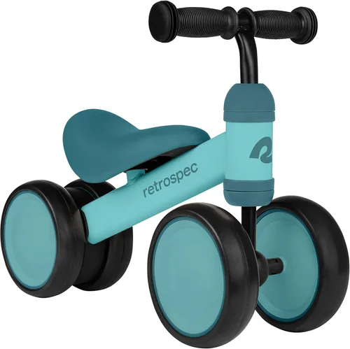 Retrospec Cricket - Bicicleta de equilibrio para bebé, juguete de 4 ruedas para edades de 12 a 24 meses, primera bicicleta y bicicleta para niños y
