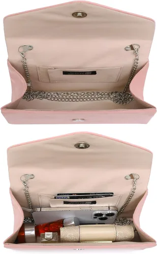 Miniatura 27 de Dasein Bolso de noche para mujer, embragues de fiesta, bolsos de boda, cóctel, baile de graduación, bolsos con purpurina esmerilada