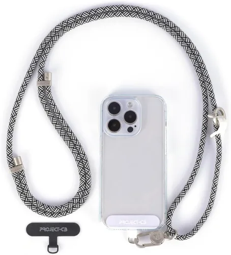 Miniatura 14 de Cordón para teléfono celular 1, Pestaña de sujeción para teléfono 2, Correa cruzada para teléfono, Cordones para alrededor del cuello, Correa Negro-b