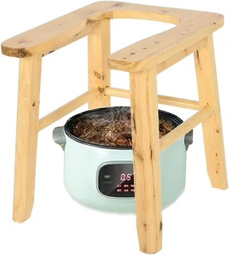 Asiento de vapor Yoni de madera en forma de U, asiento de vapor de madera con cuatro patas, silla de vapor Yoni, asiento de vapor Yoni para inodoro,