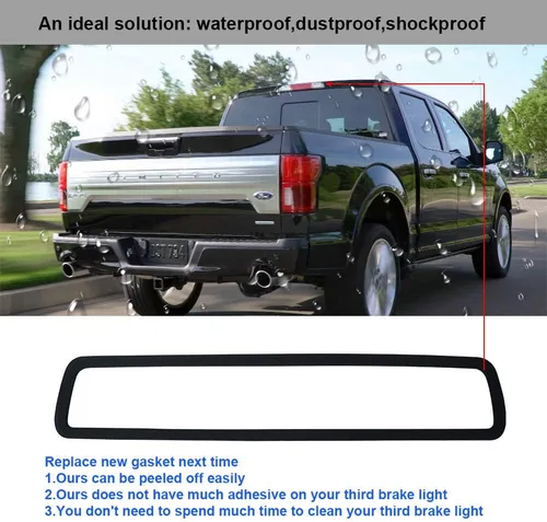 Miniatura 4 de Junta de sello de luz de freno trasera compatible con Dodge Ram 1500 2009 a 2018, Dodge Ram 2500 3500 2010 a 2018