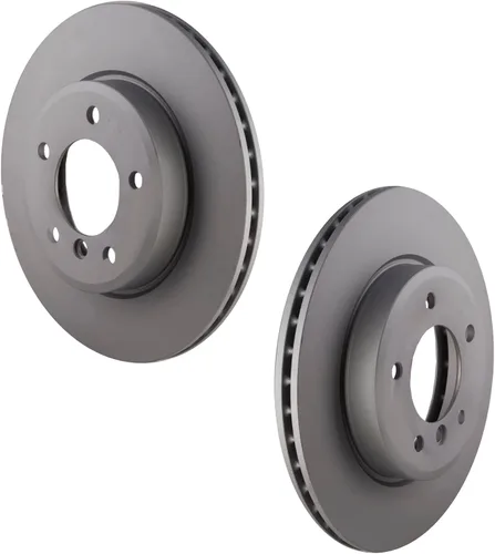 Miniatura 4 de Nuevo Juego Frenos VIC-1413 Disco de freno ventilado 2 piezas delantero izquierdo/derecho moldeado / altamente carbonatado compatible con CITROEN