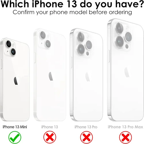 Miniatura 2 de Funda de correa cruzada con cordón para iPhone 13 Mini, cuello cruzado, soporte ajustable extraíble, protección contra caídas a prueba de golpes