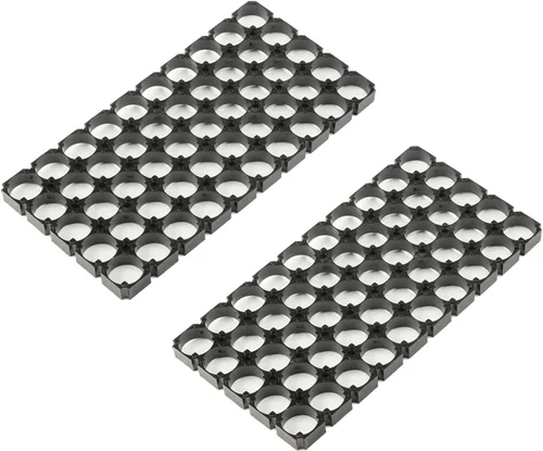 Miniatura 5 de Fielect 10 unids 6x8 Celda espaciador 18650 soporte de batería de litio para paquete de batería DIY 0.728 in diámetro del agujero