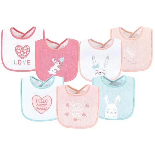 Miniatura 17 de Baberos Hudson Baby unisex de algodón de rizo con relleno de fibra, modelo Holiday Girl Sparkle, talla única