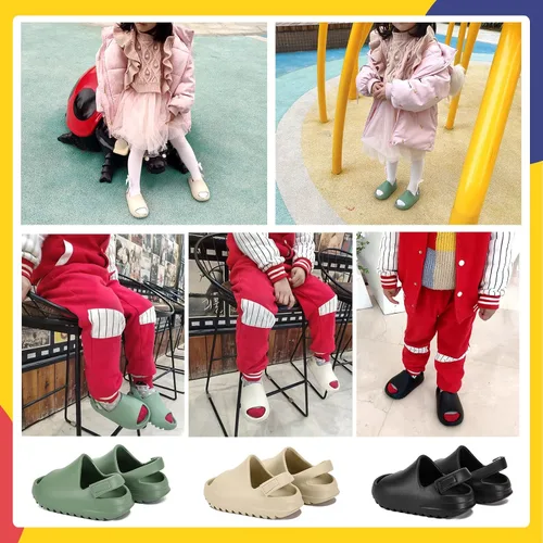 Miniatura 6 de AIMINUO Sandalias de verano para niños pequeños, sandalias antideslizantes para la ducha, playa, piscina, sandalias blancas para niños y niñas