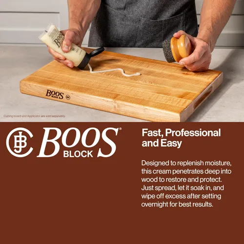 Miniatura 5 de John Boos Block - Crema de tabla totalmente natural para bloques de carnicero y tablas de cortar, 5 onzas, acondicionador y sellador de madera