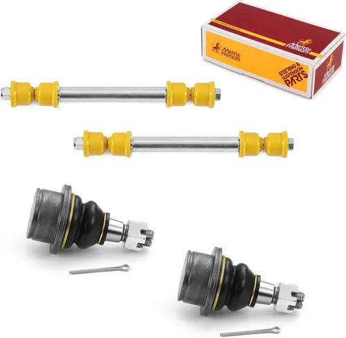 Miniatura 255 de Metrix Premium Chassis Parts - Juego de 4 piezas de articulación de rótula superior y barra estabilizadora delantera para Ford Ranger RWD 1998-2011