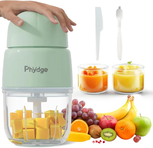 Miniatura 11 de Fabricante de Comida para Bebés, Licuadora Verde de Comida para Bebés, Fabricante de Puré de Comida para Bebés de 10 oz, Procesador de Alimentos