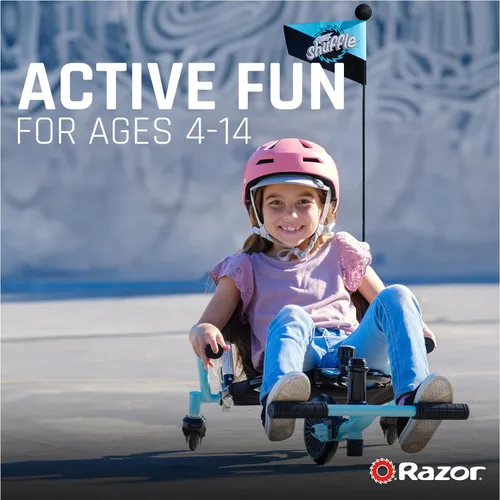 Miniatura 2 de Crazy Cart Shuffle by Razor - Kart a la deriva para niños a partir de 4 años y RipRider 360 Triciclo con ruedas para niños a partir de 5 años