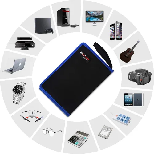 Miniatura 8 de Kaisi Kit de herramientas de reparación electrónica 136 en 1, juego de destornilladores de precisión profesional, kit de unidad magnética con bolsa