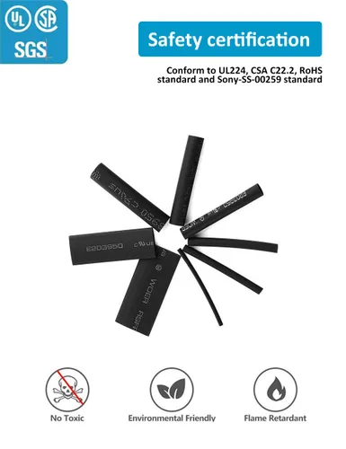 Miniatura 2 de innhom 400 tubos termorretráctiles, tubo termorretráctil, relación 3:1, forro adhesivo, juego de cables eléctricos, protección de aislamiento
