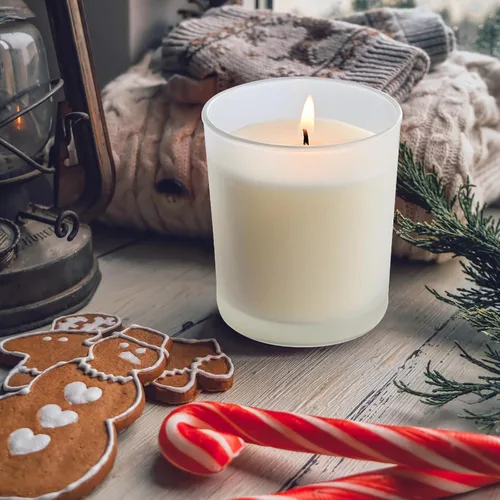 Miniatura 6 de SHOWIN Tarros de vela gruesos de 10 onzas para hacer velas, 15 unidades, frascos vacíos con tapas de madera para hacer velas, recipiente de muestra