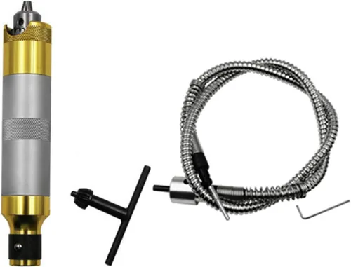 Miniatura 9 de Accesorio adaptador de eje flexible de 0.012-0.157 in, portabrocas de extensión de taladro flexible para herramienta de amoladora giratoria