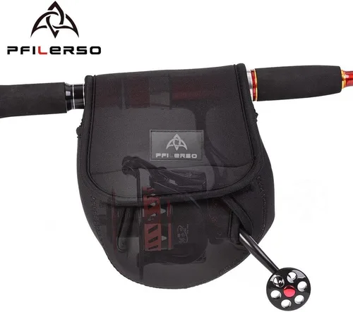 Miniatura 4 de 3Pcs Fundas para Carrete de Pesca Giratoria Bolsa de Transporte para Carrete de Pesca de Arrastre Estuche Protector Funda para Carrete de Pesca