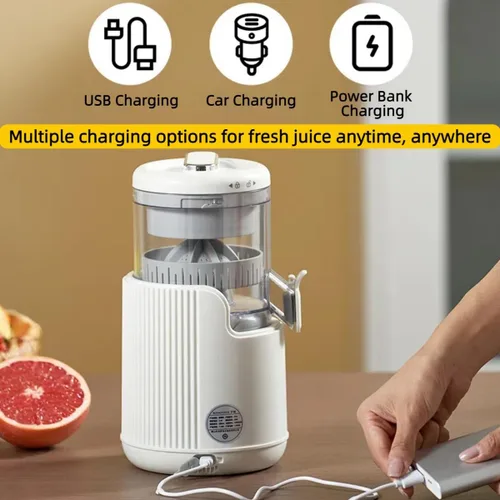 Miniatura 7 de Portable Electric Citrus Juicer, Efficient Extraction for Oranges Lemons Limes, Hands-Free One-Touch Operation, USB Rechargeable & Easy Clean, Mini