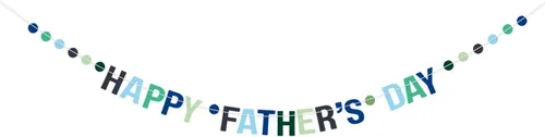 Miniatura 19 de Pancarta dorada con texto en inglés «Happy Father's Day» para el Día del Padre, decoración de fiesta del padre, guirnalda de fondo para el día