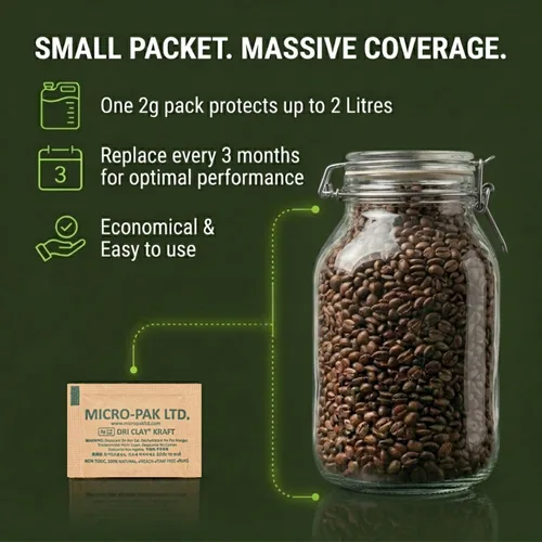Miniatura 4 de Micro-Pak Dri Clay Kraft, paquetes de desecantes de absorción de humedad más alta, alternativa a paquetes de gel de sílice, arcilla de bentonita