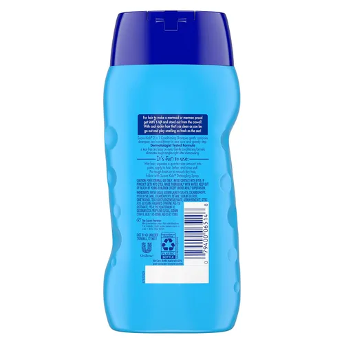 Miniatura 3 de Suave Champú y acondicionador 2 en 1 para una limpieza suave y desenredar Surf's Up hipoalergénico, coco, fresco, 12 onzas líquidas