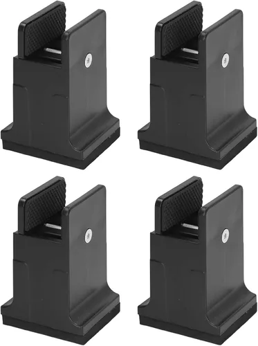 Miniatura 8 de Dioche Elevadores de muebles de 3.4 pulgadas, 4 piezas ajustables con abrazadera de tornillo, elevadores de sofá de cama resistentes para ajuste
