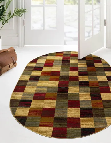 Miniatura 6 de Unique Loom Barista Collection - Alfombra Gava (2' 2" x 3' 1" Rectangular, Multi/ Marrón)
