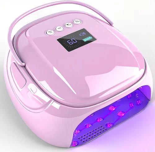 Miniatura 11 de Lámpara de uñas LED UV recargable de 126 W, secador de uñas inalámbrico portátil con sensor automático y 4 ajustes de temporizador, lámpara