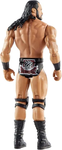Miniatura 4 de WWE Mattel Drew Mcintyre Basic Series #113 - Figura de acción en escala de 6 pulgadas con articulación y engranaje de anillo, multicolor, GLB16