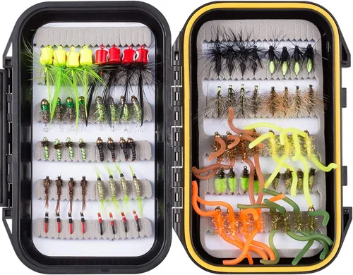 Miniatura 11 de BASSDASH Fly Fishing Flies Kit Fly Assortment Trout Bass Fishing with Fly Box with Dry/Wet Flies, Nymphs, Streamers, Popper