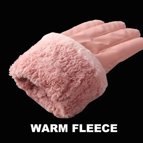 Miniatura 4 de Guantes de forro polar de pantalla táctil a prueba de viento para mujer