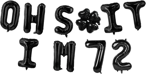 Miniatura 60 de Globos de látex de 16 pulgadas con texto en inglés "Oh I'm 14" Black Hallo Fourteen Cheers to 14 Years Old Theme Decor for Man Woman Happy 14th