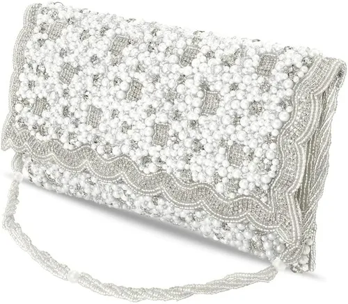 Miniatura 8 de Aheli Potli Bag for Women Handmade Evening Wristlet Handbags Stylish Bridal Purse Fashion