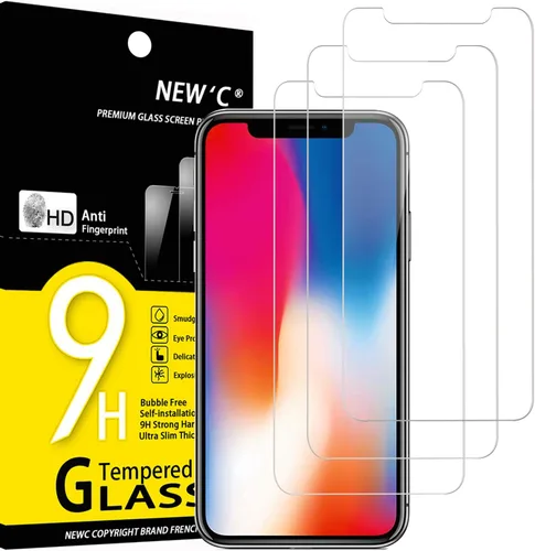 Miniatura 17 de NEW'C Paquete de 3 protectores de pantalla de privacidad para iPhone Air/iPhone 17 Air (6.5 pulgadas), película de vidrio templado antiespía