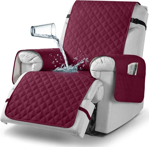 Miniatura 63 de TAOCOCO - Funda antideslizante para silla reclinable, funda para sofá, funda para silla reclinable pequeña con correas elásticas, protector