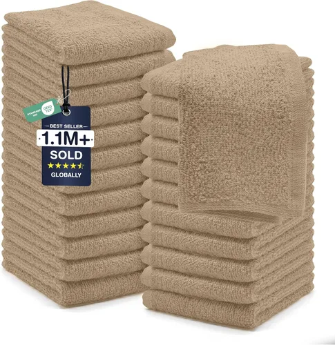 Miniatura 129 de DAN RIVER Paquete de 6 toallas de mano de alta calidad (16 x 28 pulgadas), 100% algodón, ultra suaves, ligeras, altamente absorbentes, para baño